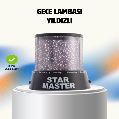 Renk Değiştirmeli LED Yıldız Projektör Parti ve Gece Lambası