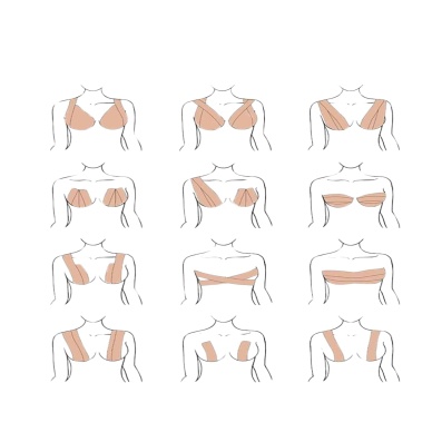 Toparlayıcı Göğüs Bandı Şekillendirici Ten Rengine Uygun Esnek Hassas Ciltlere Uygun