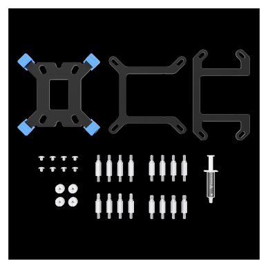 GAMDIAS CHIONE E4-240 240mm ARGB 2 Fanlı Dijital Ekran CPU Sıvı Soğutma(1923)