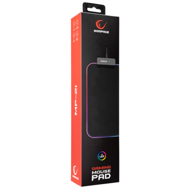 Rampage MP-23 BLITZ M RGB 252x328x3mm RGB Led Gaming MOUSE PAD (Siyah)(1923)