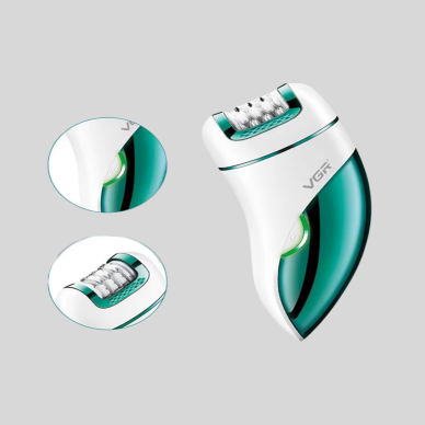 3ü 1 Arada Epilatör Su Geçirmez Metal Başlıklı LED Işıklı 90 Dakika Şarjlı