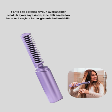 Profesyonel Saç Düzleştirici – Saç Tipine Göre Ayarlanabilir Sıcaklık ve Koruma