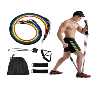 Evde Spor İçin Çok Amaçlı Direnç Lastiği Antrenman Seti 11 Parça