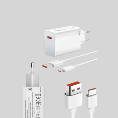 67 Watt Yüksek Güç Şarj Adaptörü Xiaomi Mi 10 Mi 11 Mi 12 Uyumlu