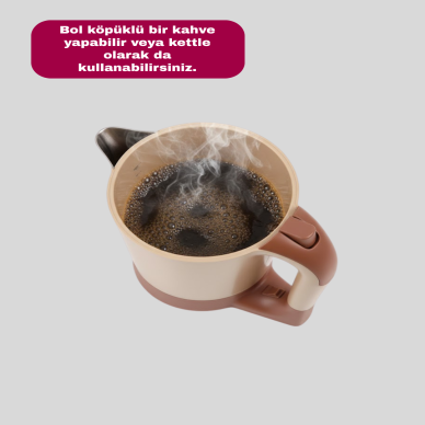 Kettle Özellikli Türk Kahvesi Makinesi Taşınabilir Mini Tasarım