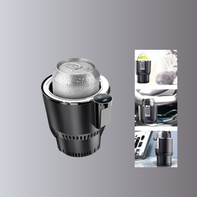 Dijital Ekranlı Akıllı Bardaklık Araç İçi Termal Isıtıcı Soğutucu