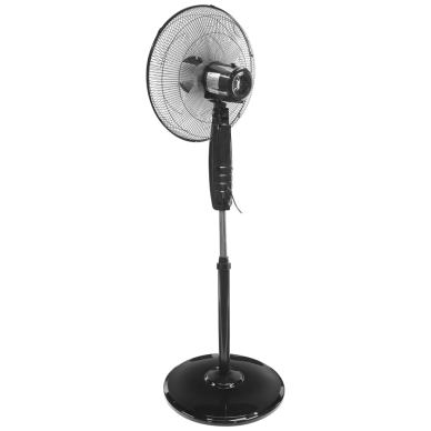 EVEREST FAN11 SİYAH CoolAir 3 Kademeli Hız 40cm 5 Kanat Pervane ve Çerçeve 45W Otomatik Salınım Yükseklik Ayarlı Vantilatör(1923)