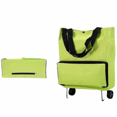 Katlanabilir Tekerlekli Çantalı Çarşı Pazar Arabası Alışveriş Çantası Piknik Çantası
