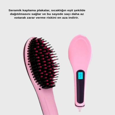 Profesyonel Saç Düzleştirici 5 Kademeli Isı Ayarlı Seramik Plakalı