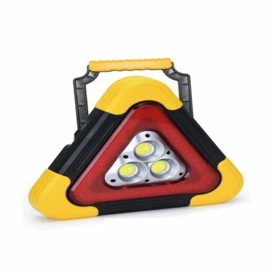 Reflektör Güneş Panelli Solarlı Şarjlı Üçgen Işıklı Trafik Reflektör Fener