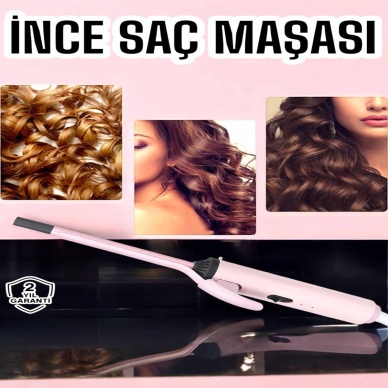 Saç Maşası 10MM İnce Bukleler İçin Yıpranma Önleyici İyon Özelliği