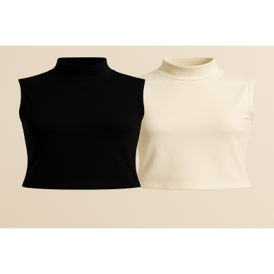 Kadın Kolsuz Body (2 Adet)-(17952)