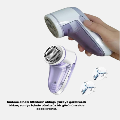 Taşınabilir Şarjlı Tiftik Toplayıcı – Çıkarılabilir Hazneli Anti-Statik Fırçalı