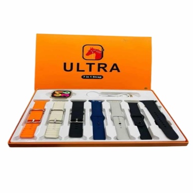 7 Kordonlu Akıllı Saat Plastik Kordon Hasır Kordon Çelik Kordon