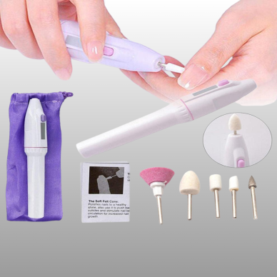 ABS Gövdeli Sessiz Tırnak Matkap Seti – Ayarlanabilir Hız ve Uzun Ömürlü Kullanım