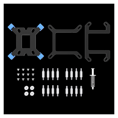 GAMDIAS CHIONE E4-360 360mm ARGB 3 Fanlı Dijital Ekran CPU Sıvı Soğutma(1923)