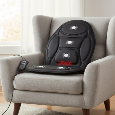 Titreşimli Masaj Minderi 5 Masaj Modu ve 3 Yoğunluk Seviyesi