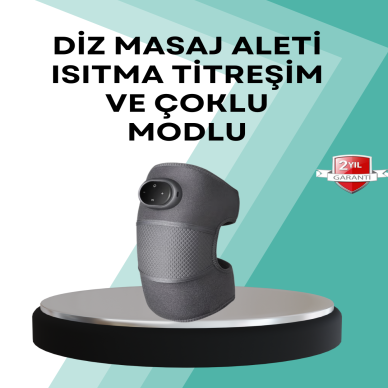 Ev Tipi Isı ve Titreşim Destekli Diz Masaj Aleti