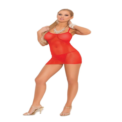 Kırmızı Tül Fantazi Gecelik TM1110