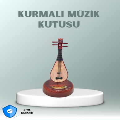 Enstrüman Figürlü Melodi Çalan Dekoratif Müzik Kutusu