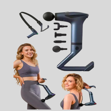 Şarjlı Taşınabilir 3in1 Titreşimli Masaj Aleti Esneme Bantlı