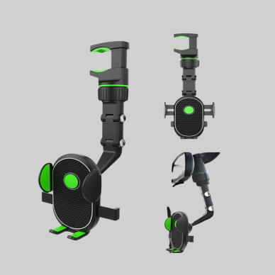 Dikiz Aynasına Takılan Telefon Tutucu Ayarlanabilir Çok Yönlü Araç Aksesuarı