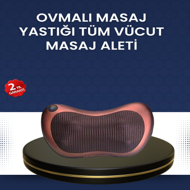 Isıtma Özellikli Derin Yoğurma Masaj Yastığı Priz & Çakmak Girişli