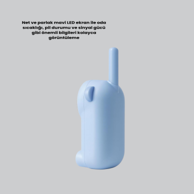 Çocuk ve Bebek Telsizi – 22 Kanal VOX Modu USB Şarjlı Renkli Ekran