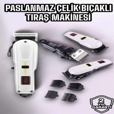 Yeni Nesil Tıraş Makinesi Uzun Şarjlı Paslanmaz Çelik Bıçaklı