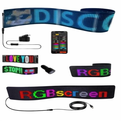 Matrix Led Cama Yapışan Telefon Kontrollü Panel Dijital Ekran Kumandalı