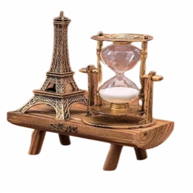 Eyfel Kuleli Kum Saati Dekoratif Hediyelik Eşya Retro Eyfel Kulesi