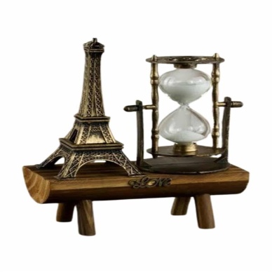 Eyfel Kuleli Kum Saati Dekoratif Hediyelik Eşya Retro Eyfel Kulesi