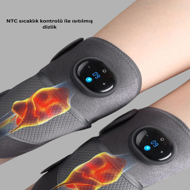 Diz ve Dirsek İçin Isıtmalı Masaj Dizlik Aparatı