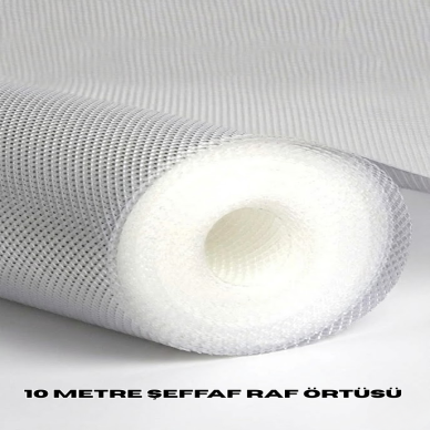 10 Metre Şeffaf Silikonlu Kaymaz Çekmece İçi Düzenleyici