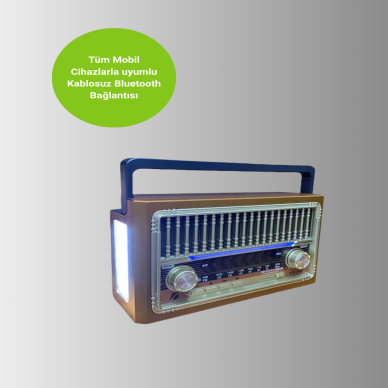 Şarjlı Radyo Hoparlör – İç ve Dış Mekan Uyumlu