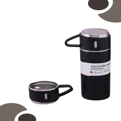 3 Bardaklı Termos Seti Anneler Gününe Özel Hediye Taşınabilir Sızdırmaz Isı Koruyucu