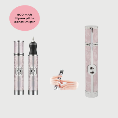Taşınabilir Elektrikli Tırnak Törpüsü 500 mAh USB Şarjlı Manikür Cihazı