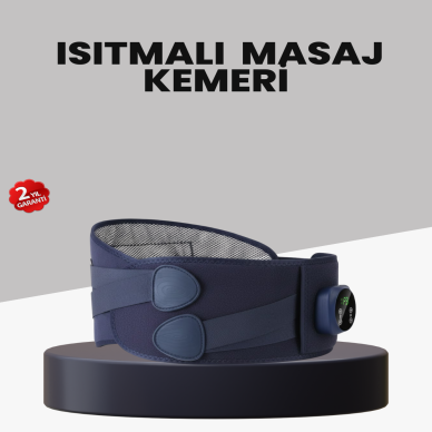 Titreşimli Masajlı Bel Kemeri Isıtmalı Destekli