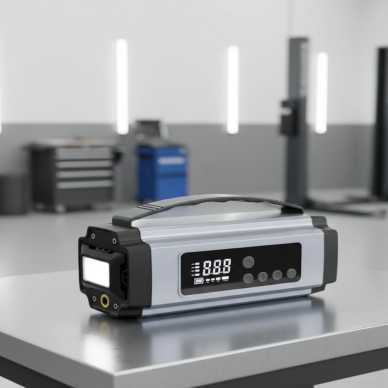 Araçlar İçin Taşınabilir Akü Takviye Hava Kompresörü ve Acil Güç Kaynağı