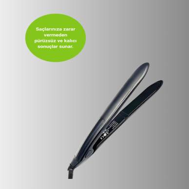 Profesyonel 2025 Saç Düzleştirici Isı Ayarlı Titanyum Seramik Plakalı A Kalite Orijinal