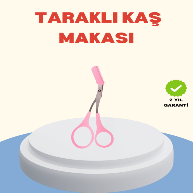 Profesyonel Taraklı Kaş Makası – Evde ve Salon Kullanımına Uygun