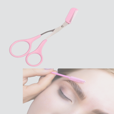 Profesyonel Taraklı Kaş Makası – Evde ve Salon Kullanımına Uygun