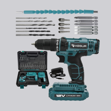 18 Parça Dijital Matkap Seti Çift Bataryalı