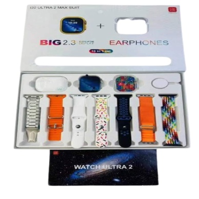 Akıllı Saat ve Air Pro Kulaklık 7 Kordonlu Çok Fonksiyonlu İkili Set