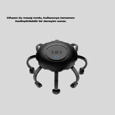 Uyku Destekleyici Saç Derisi Masaj Aleti Sessiz ve USB Şarjlı