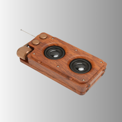 Vintage Tasarımlı Bluetooth Hoparlör Uzun Pil Ömürlü ve FM Destekli