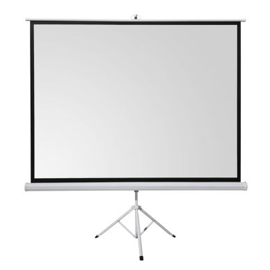 Everest TPP-180 180x180 TRIPOD PROJEKSİYON PERDESİ Arkası Siyah Fonlu Taşınabilir Ayaklı Model(1923)