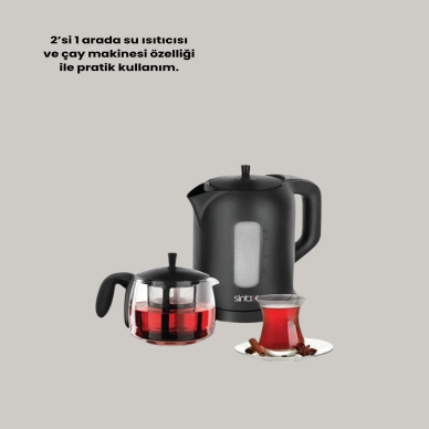 Sinbo STM 5840 Elektrikli Çay Makinesi 1800 Watt 17 Litre
