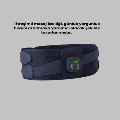 Isıtmalı Masajlı Bel Destek Kemeri Ev Tipi Kullanım