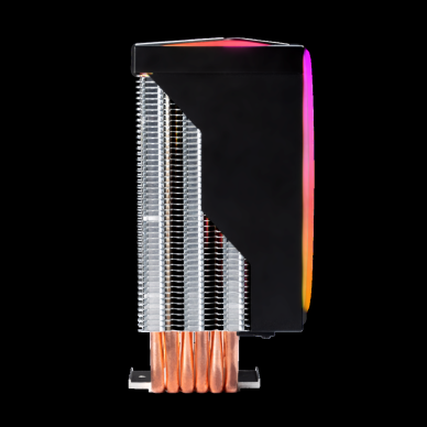 GAMDIAS BOREAS M1-610 LED Lights 120mm CPU  Kule Tipi Hava Soğutma Doğrudan Temas Teknolojisine Sahip 6 adet Gelişmiş Bakır Isı Borusu (AMD AM4-AM5 ve INTEL Tüm işlemciler ile uyumlu)(1923)